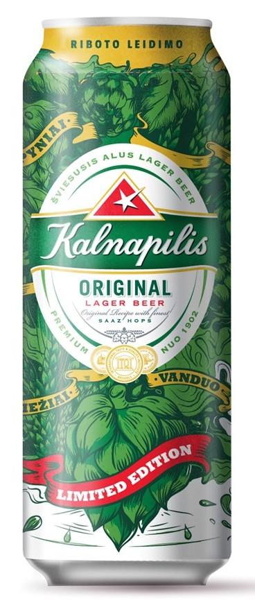 Prekės ženklas: RIBOTO LEIDIMO Kalnapilis ORIGINAL LAGER BEER LIMITED EDITION